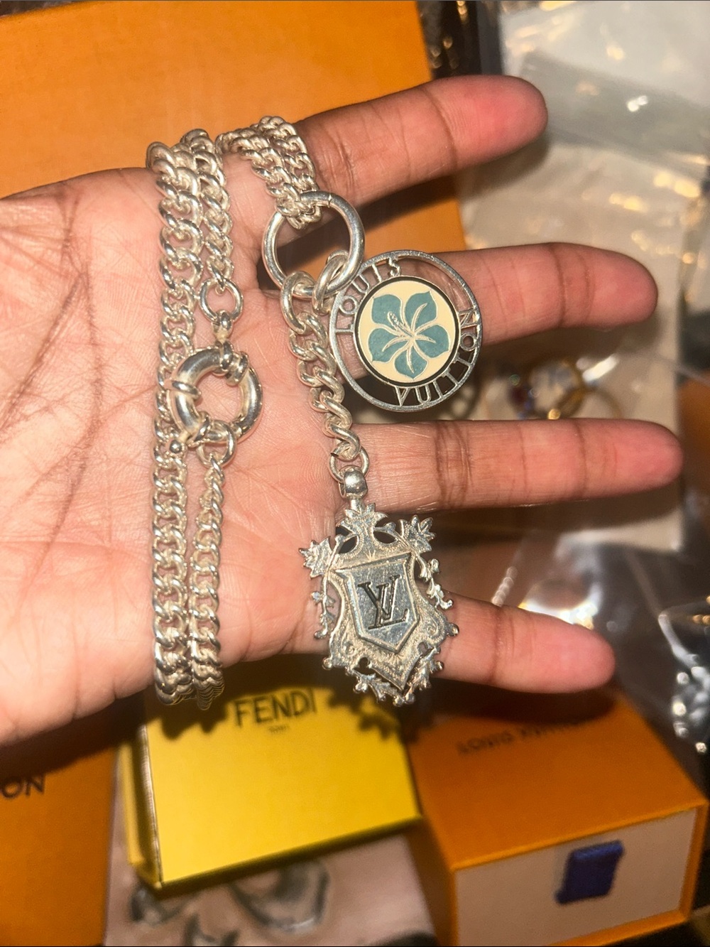 Louis Vuitton silver with color 😳🥳🥳❌❌